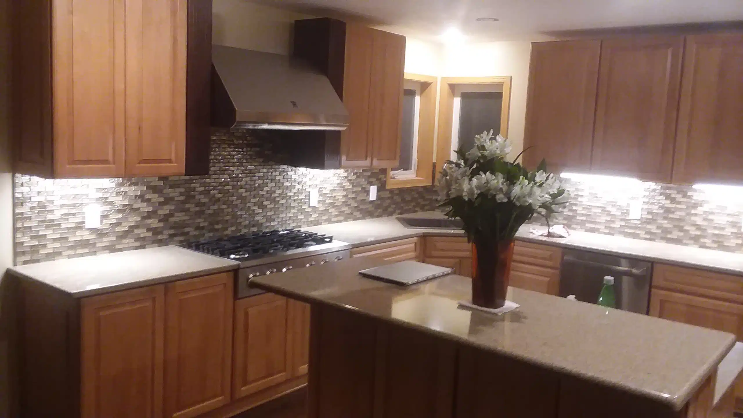 Kitchen remodel backsplash and flooring