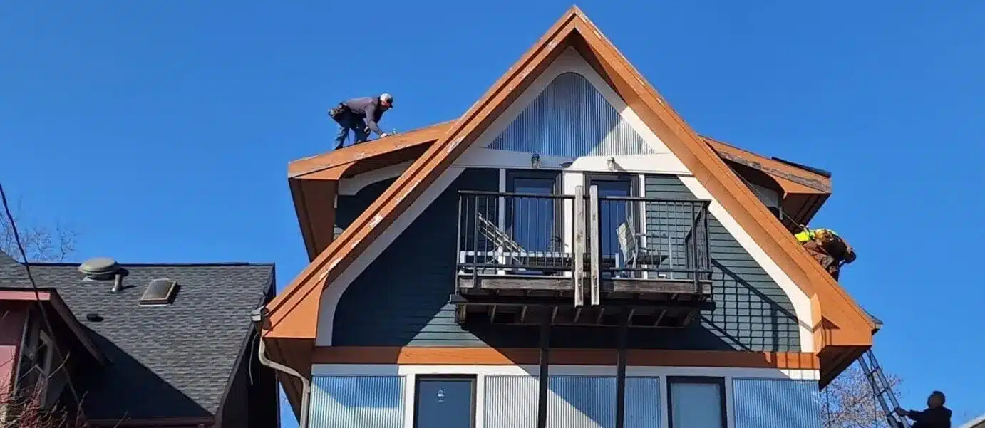 Roof replacement Minneapolis after hail damaged shingles